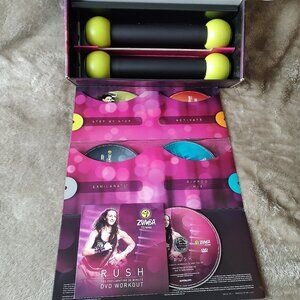 Zumba Fitness Exhilarate Body Shaping System DVD Set with Toning Sticks, Guide